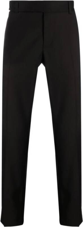 Daniele Alessandrini Slim-Fit Zwarte Tailored Broek Zwart Heren