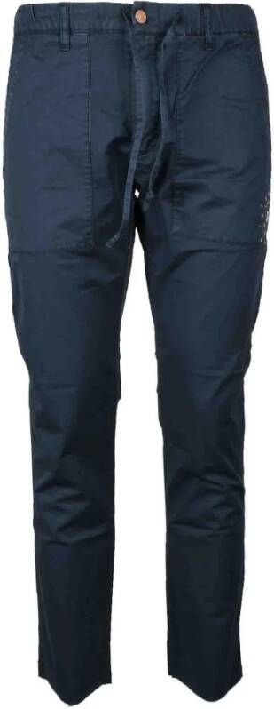 Daniele Alessandrini Straight Trousers Blauw Heren