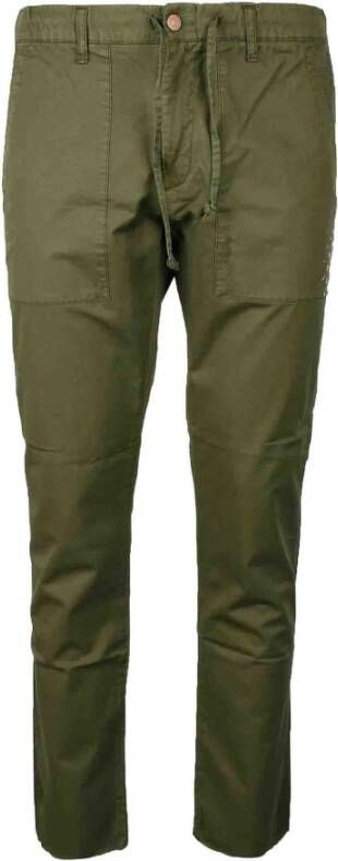 Daniele Alessandrini Straight Trousers Groen Heren