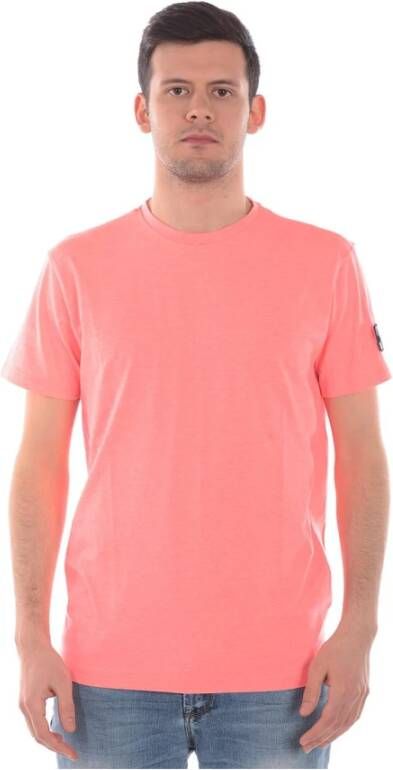 Daniele Alessandrini Stijlvolle Pierra ST T-shirt voor mannen Pink Heren