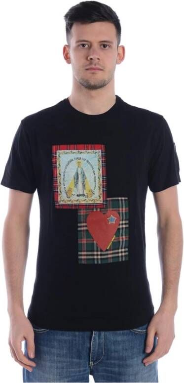 Daniele Alessandrini Pop Art T-shirt voor mannen Black Heren