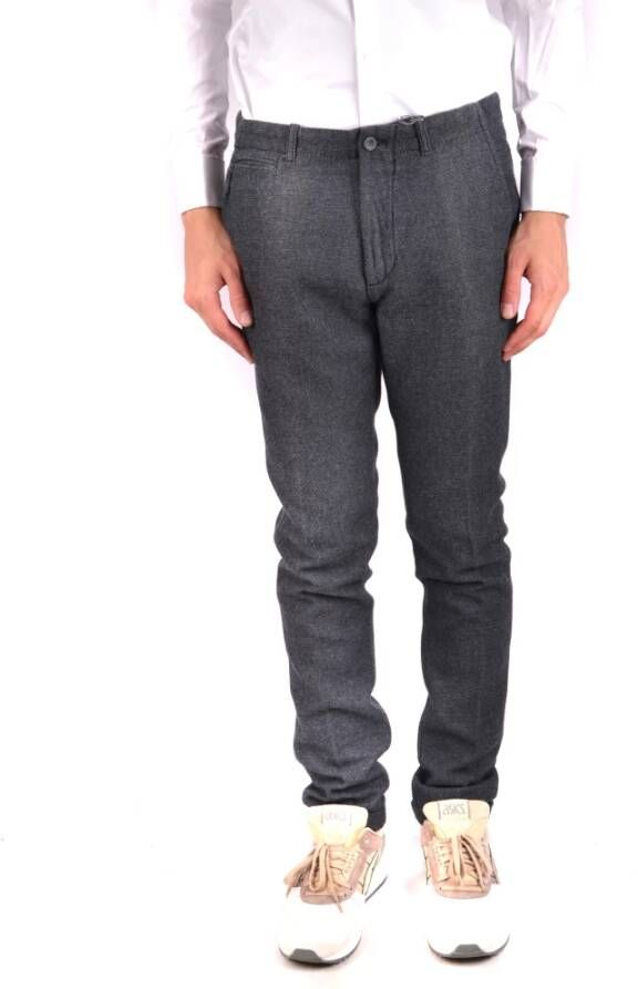 Daniele Alessandrini Stijlvolle Slim-Fit Broek Upgrade Gray Heren