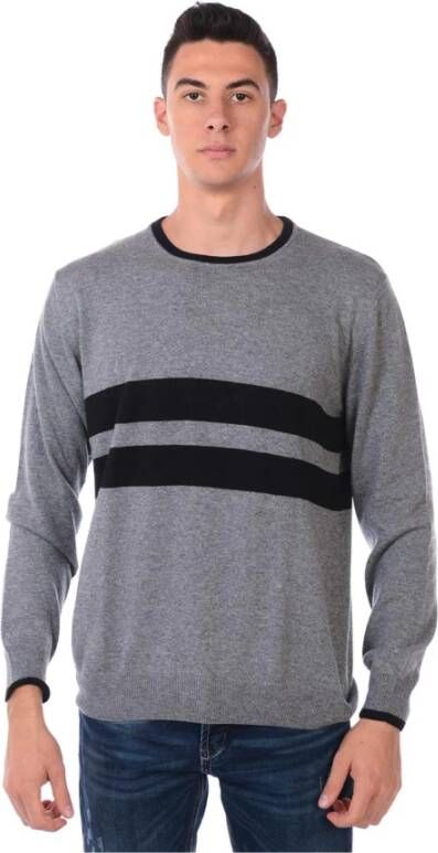 Daniele Alessandrini Luxe Freestyle Gebreide Trui Gray Heren