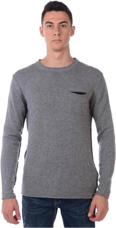 Daniele Alessandrini Pullover Sweater Gebreid Gray Heren