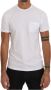 Daniele Alessandrini Witte Katoenen Crewneck T-Shirt Korte Mouw White Heren - Thumbnail 1