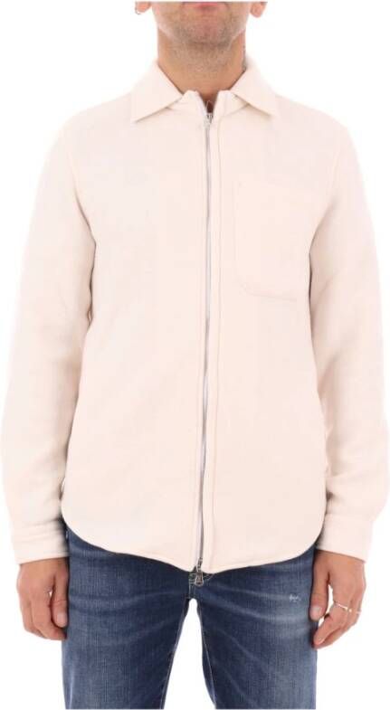 Daniele Alessandrini Zip-throughs Beige Heren
