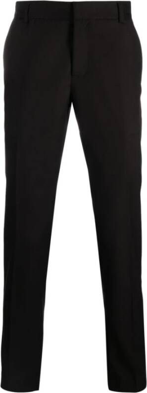 Daniele Alessandrini Zwarte Slim-Fit Maatwerk Broek Zwart Heren