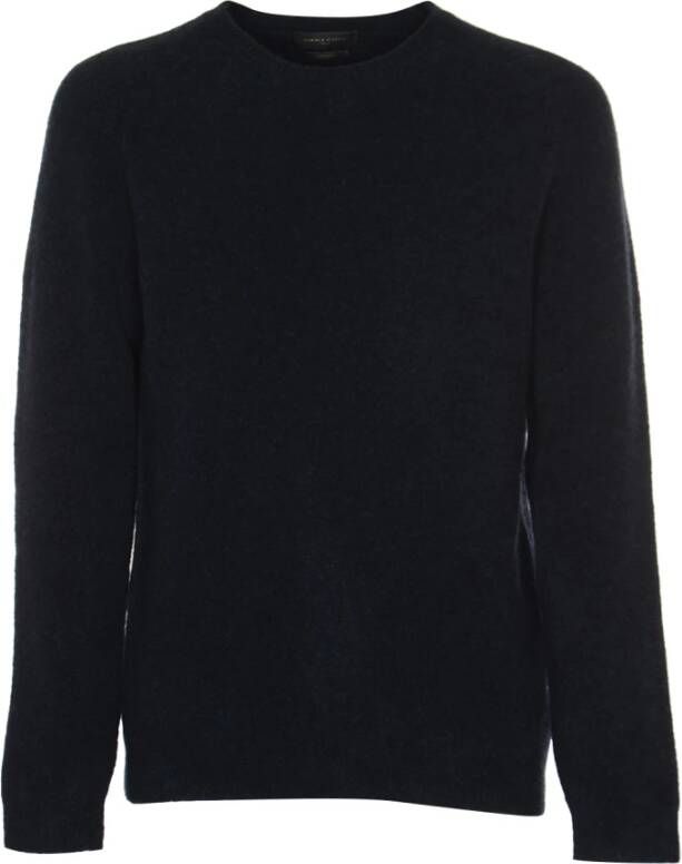 Daniele Fiesoli Blauwe Sweaters met Raglan Tepee Design Blauw Heren