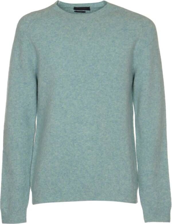 Daniele Fiesoli Blauwe Sweaters met Raglan Tepee Design Blauw Heren