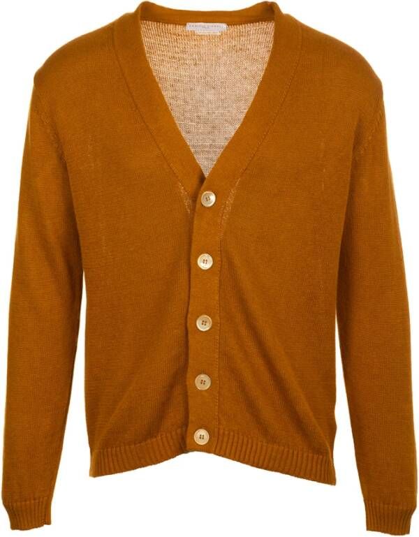 Daniele Fiesoli Cardigans Geel Heren