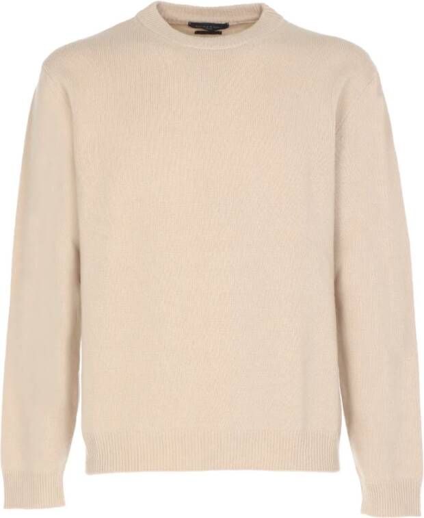 Daniele Fiesoli Round-neck Knitwear Beige Heren