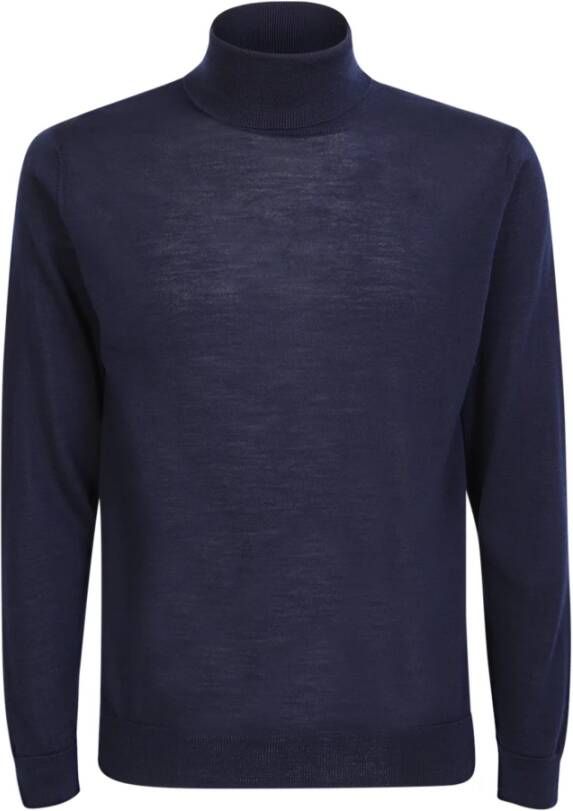 Daniele Fiesoli Stijlvolle blauwe knitwear voor heren Blauw Heren