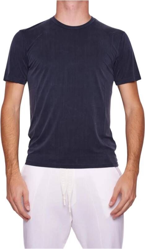 Daniele Fiesoli Blauwe T-shirts en Polos Collectie Blue Heren
