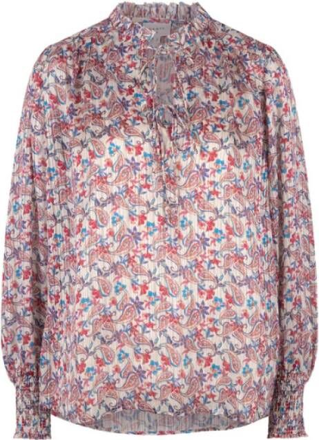 Dante 6 Paisley Blouse Stijlvol en Verfijnd Roze Dames