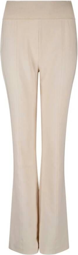 Dante 6 Elegante Bootcut Butter Cream Broek Beige Dames