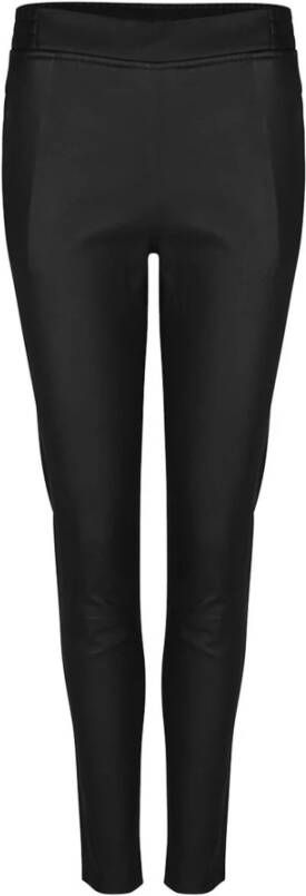 Dante 6 Lebon Stretch Raven Leren Broek Black Dames