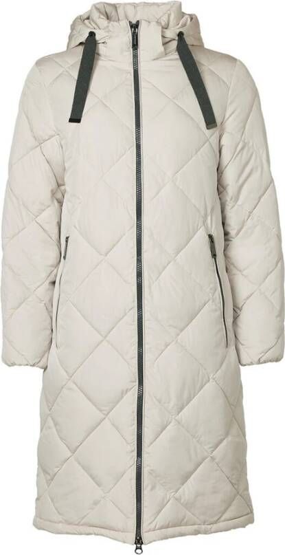 Danwear Gewatteerde Jas 8522-100 Sand Beige Dames