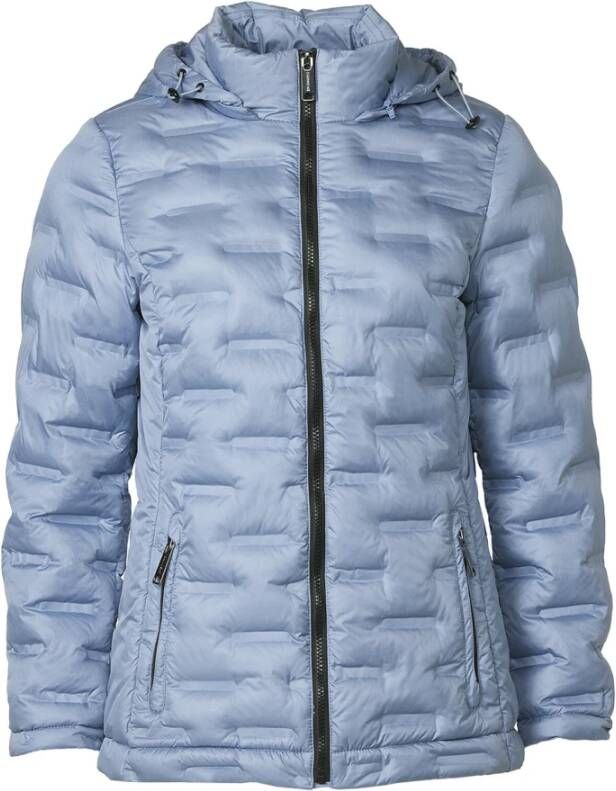 Danwear Blauwe Elke Jas 815-19 Stijlvol en Praktisch Blue Dames