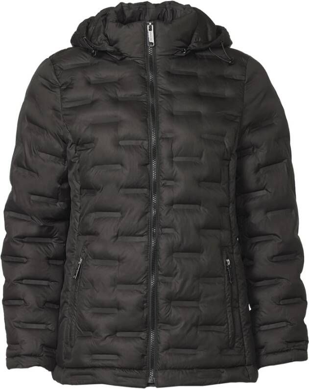 Danwear Stijlvolle Elke Jas 815-19 Zwart Black Dames