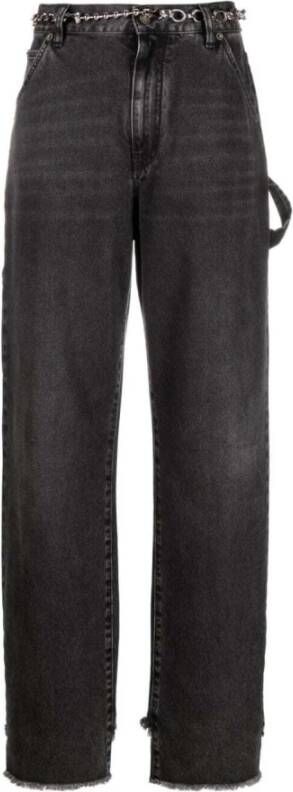 Darkpark Lisa Loose Fit Carpenter Denim Jeans Grijs Dames