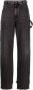Darkpark Lisa Loose Fit Carpenter Denim Jeans Grijs Dames - Thumbnail 1