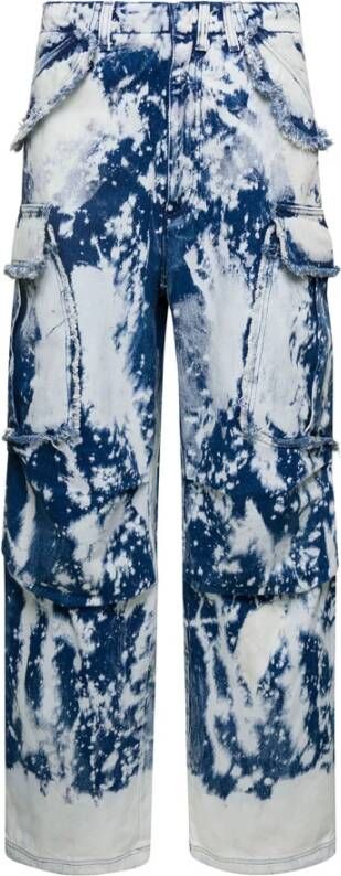 Darkpark Straight Trousers Blauw Dames