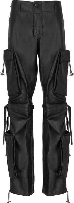 Darkpark Zwarte cargobroek met riemlussen Black Dames