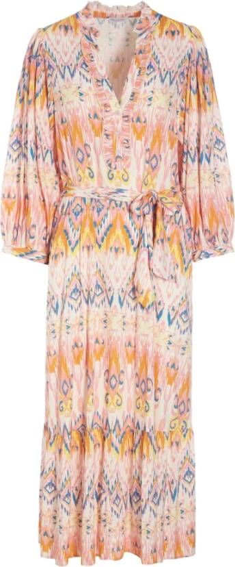 Dea Kudibal Abelone Maxi Jurk Roze Multicolor Dames - Foto 5