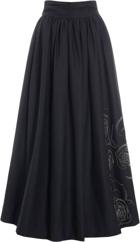 Dea Kudibal Alfalfi Zwarte Geplooide Midi Rok Black Dames