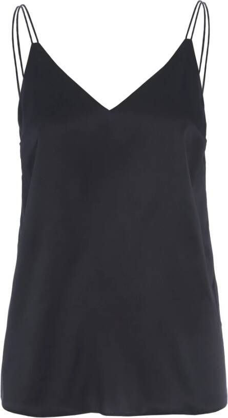 Dea Kudibal AVA-Black Top met Splitten Zwart Dames