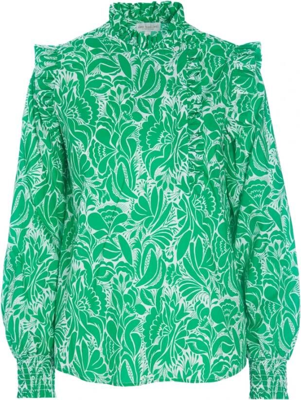 Dea Kudibal Blouse met Gedurfd Groen Print Groen Dames