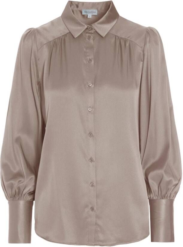 Dea Kudibal CADENCE-Cork Zijden Blouse Beige Dames