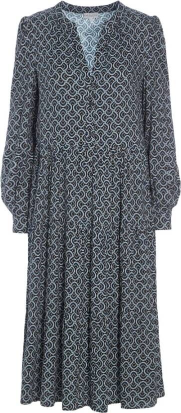 DEA KUDIBAL Dames Jurken Cathrin (v) Dress With Balloon Sleeves Kobalt - Foto 4