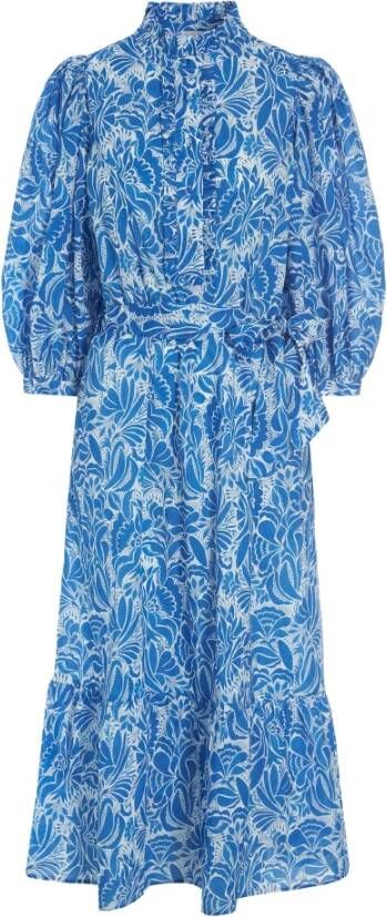 Dea Kudibal Midi Jurk Lichtblauw My Ns Blue Dames