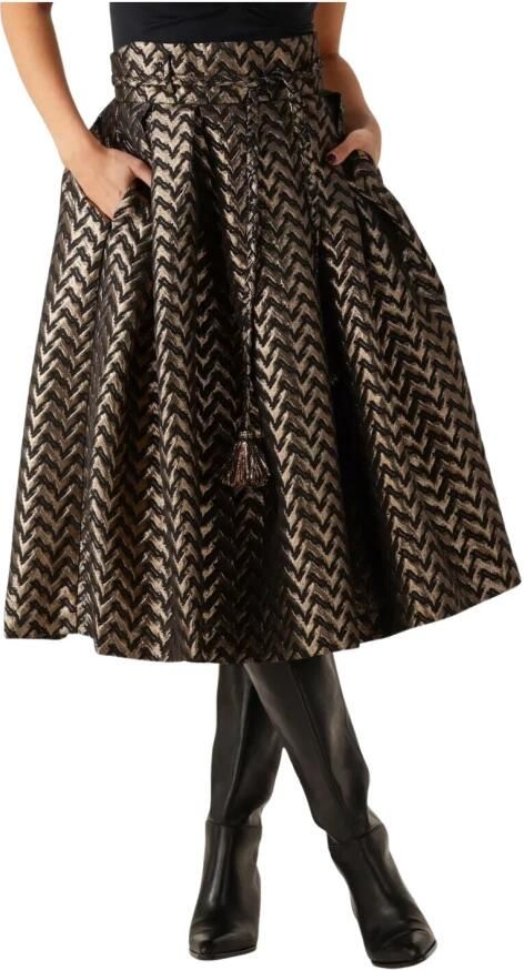 Dea Kudibal Gouden Midi Rok Albi Yellow Dames - Foto 3