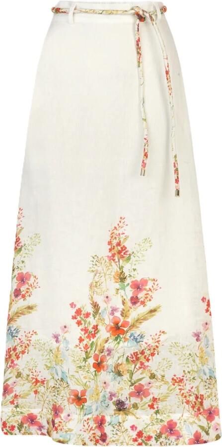 Dea Kudibal Elegante Larissa Midi Rok in Wit Multicolor Dames - Foto 5