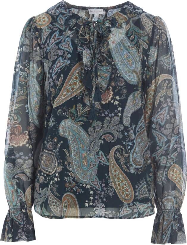 Dea Kudibal JOANNA-Klein Boeket Delicate zijden blouse in Paisley-stijl Multicolor Dames