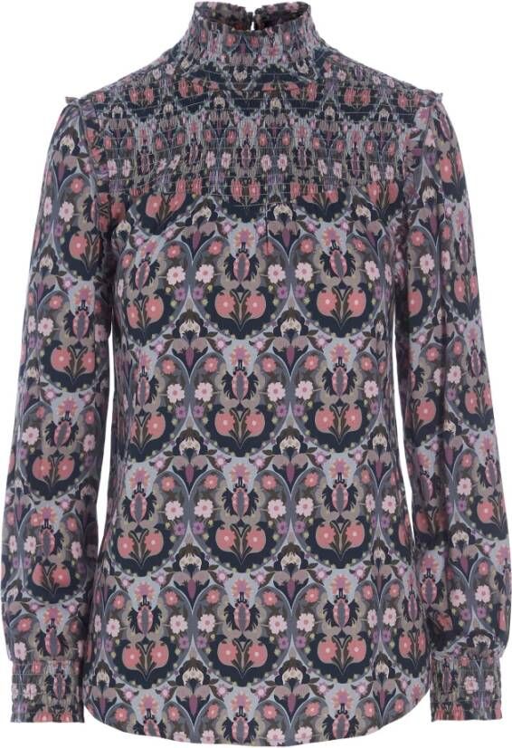 Dea Kudibal Blouse met gerimpelde mouwen en smock-details Multicolor Dames