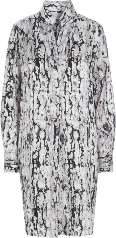 Dea Kudibal Overhemdjurk met hoge manchetten Multicolor Dames