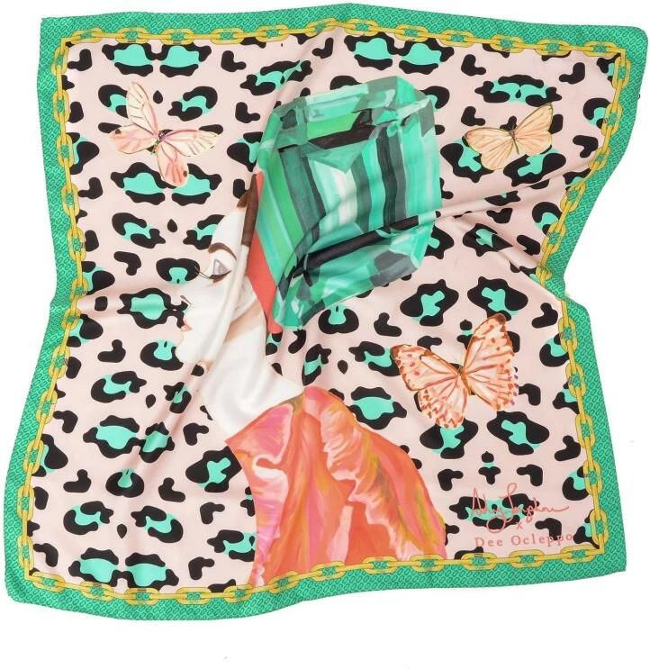 Dee Ocleppo Dynamische Pop Art Zijden Sjaal Multicolor Dames - Foto 2