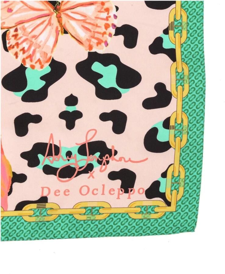 Dee Ocleppo Dynamische Pop Art Zijden Sjaal Multicolor Dames