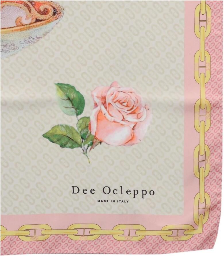 Dee Ocleppo Luxe Zijden Sjaal Handgerold Stijl Multicolor Dames - Foto 2