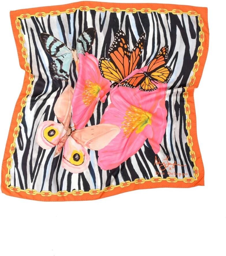 Dee Ocleppo Pop Art Zijden Sjaal Multicolor Dames