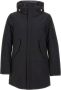 Dekker Zwarte Parka Jas Polyester Nero Black Heren - Thumbnail 1