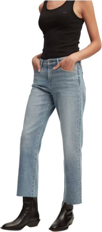 Denham Cropped Jeans Blauw Dames
