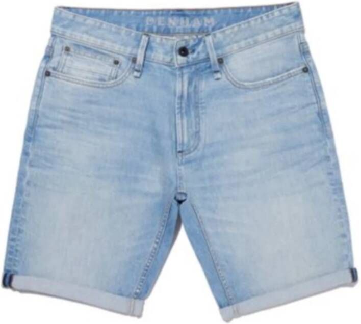 Denham Denim Shorts Blauw Heren
