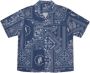 Denham Short Sleeve Shirts Blauw Heren - Thumbnail 1