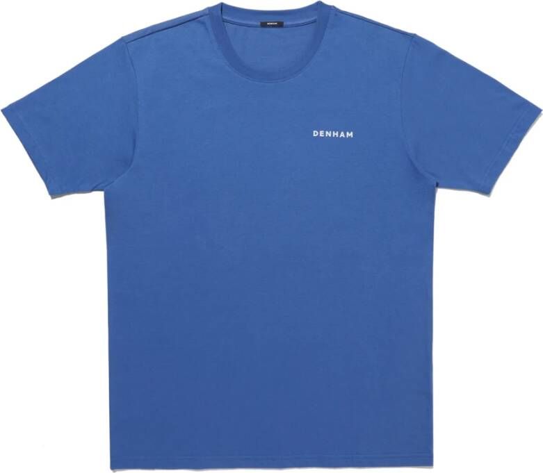 Denham T-Shirts Blauw Heren