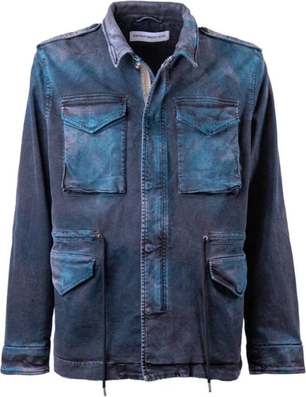 Department Five Bandveldjas Blauw Heren