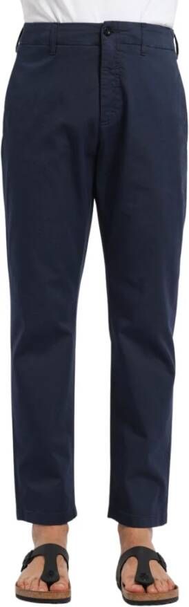 Department Five Chinese broek regelmatig met rand op rand Blauw Heren